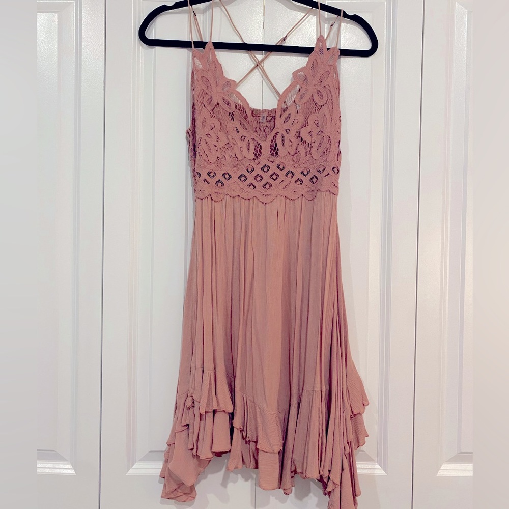 Free people one Adela slip dress